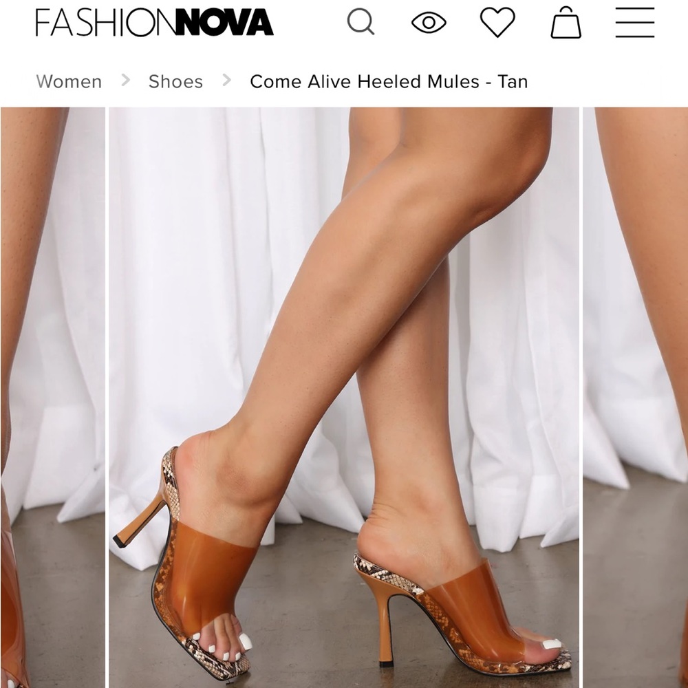 Fashionova come alive heeled mules size women’s 6.5